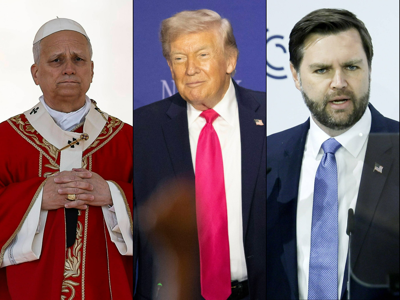 Papież Leon XIV, Donald Trump, J.D. Vance