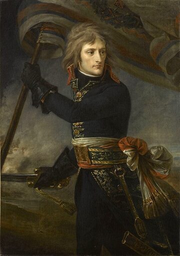 Napoleon Bonaparte w 1796 roku. Mal. Antoine-Jean Gros