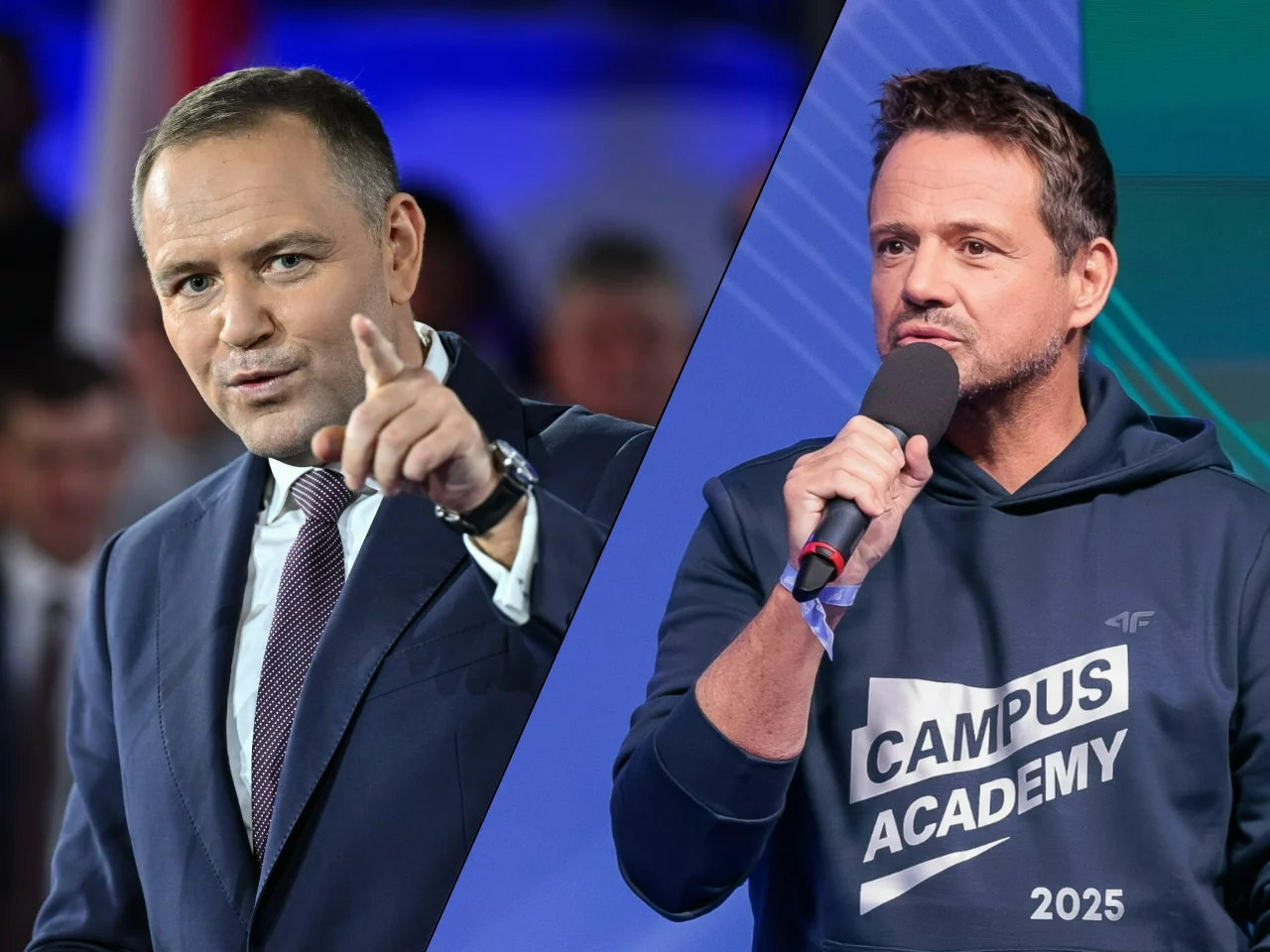 Karol Nawrocki i Rafał Trzaskowski