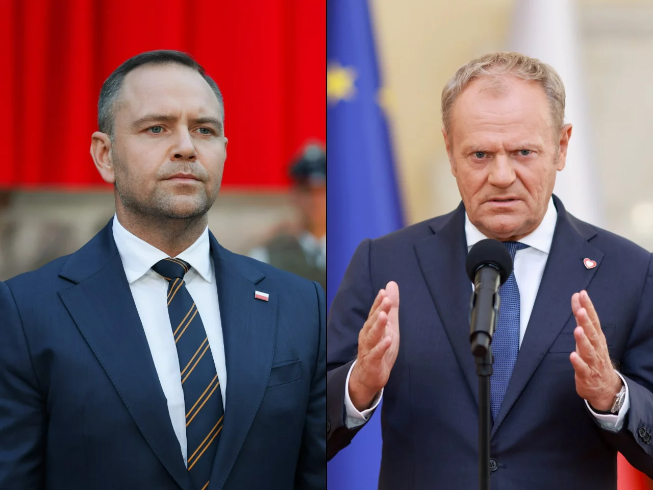 "Nie wiem, jak miałbym to skomentować". Nawrocki o słowach Tuska