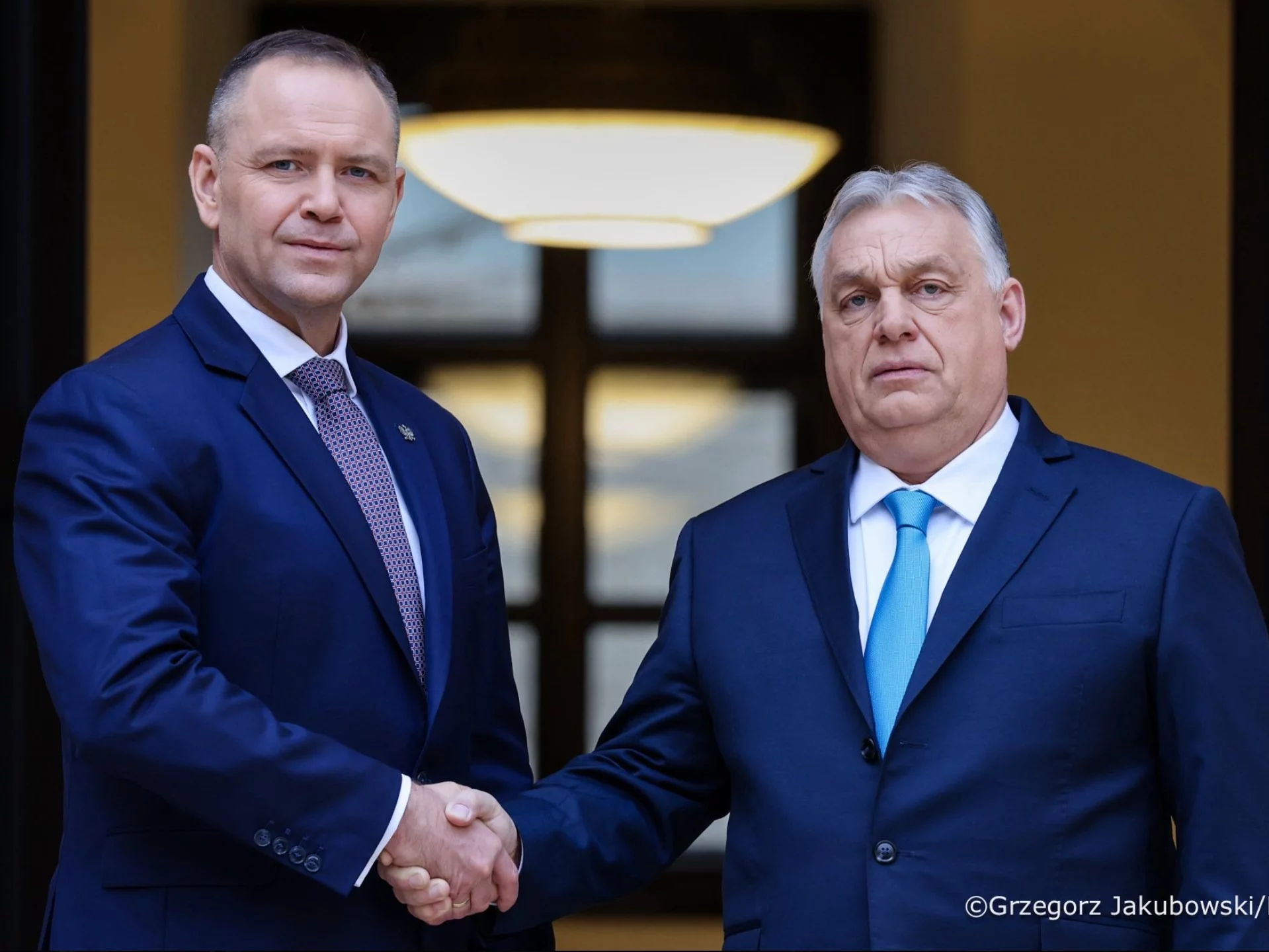 Prezydent RP Karol Nawrocki i premier Węgier Wiktor Orban