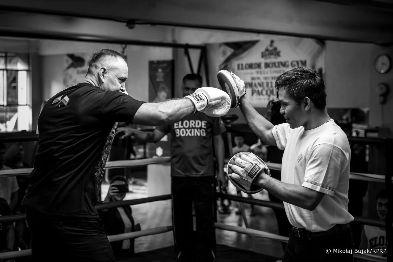 Karol Nawrocki i Manny Pacquiao