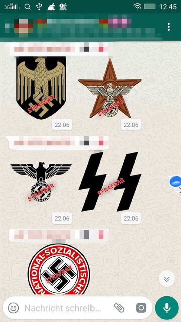 Nazistowskie naklejki w popularnym komunikatorze