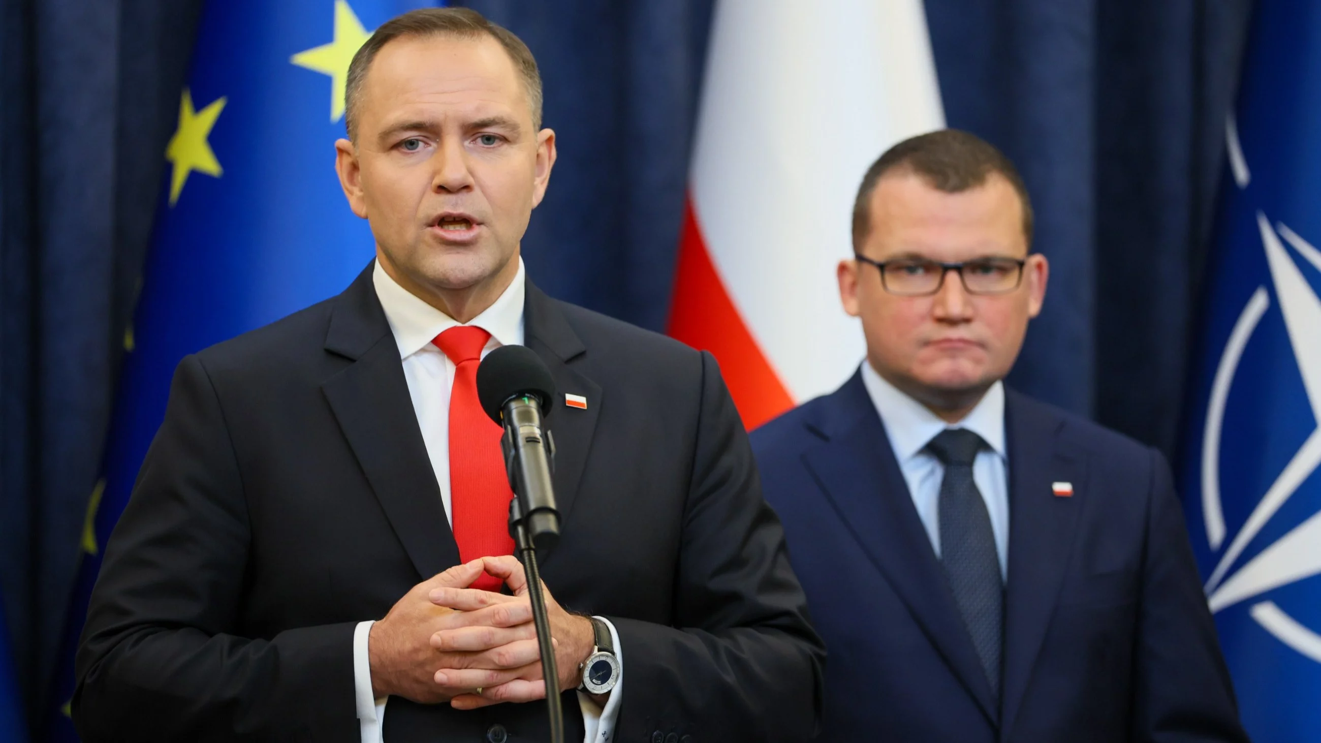 Prezydent Karol Nawrocki i Paweł Szefernaker
