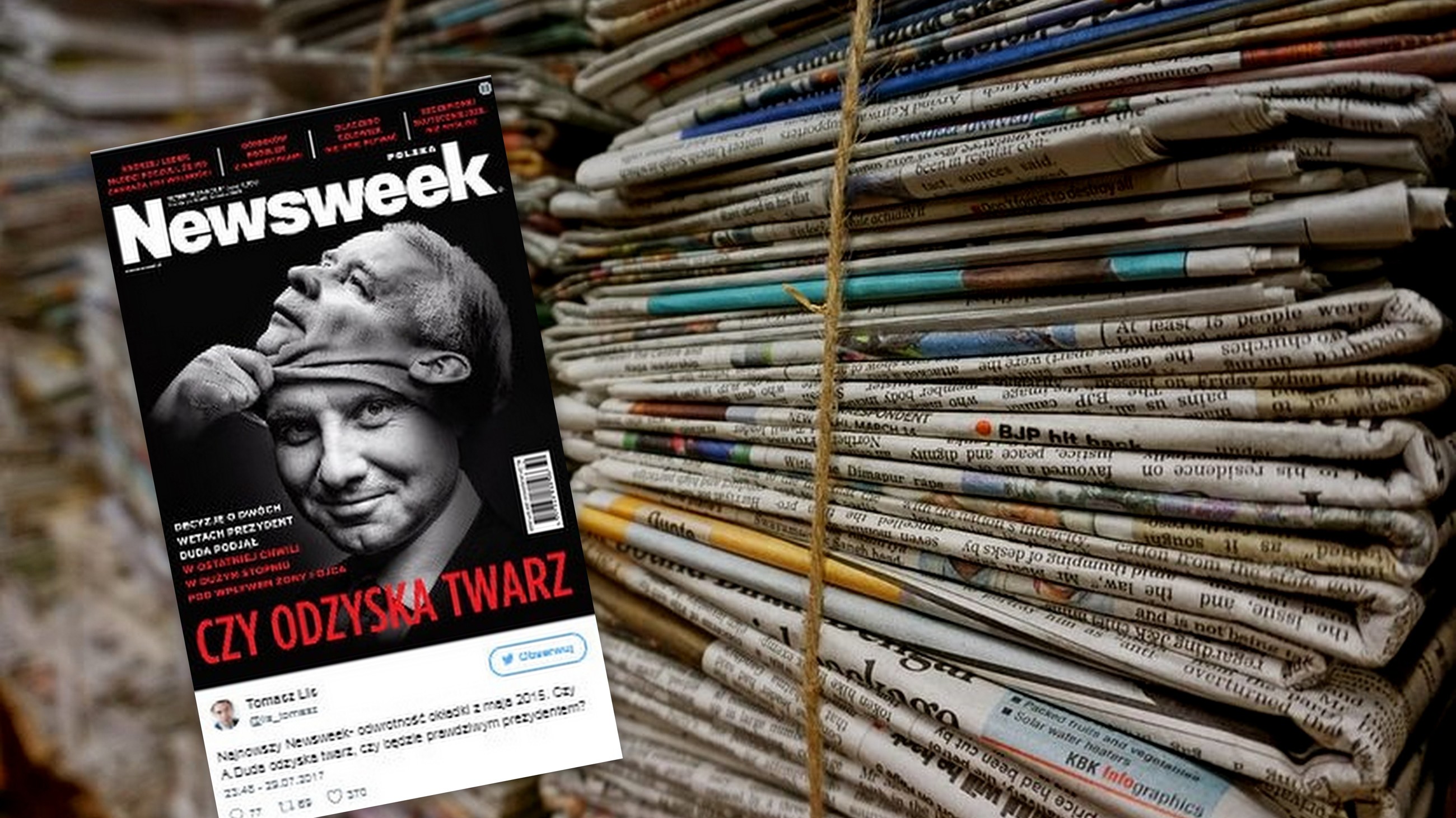 Nowa okładka tygodnika "Newsweek"