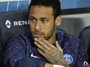 Neymar podczas meczu Paris Saint-Germain