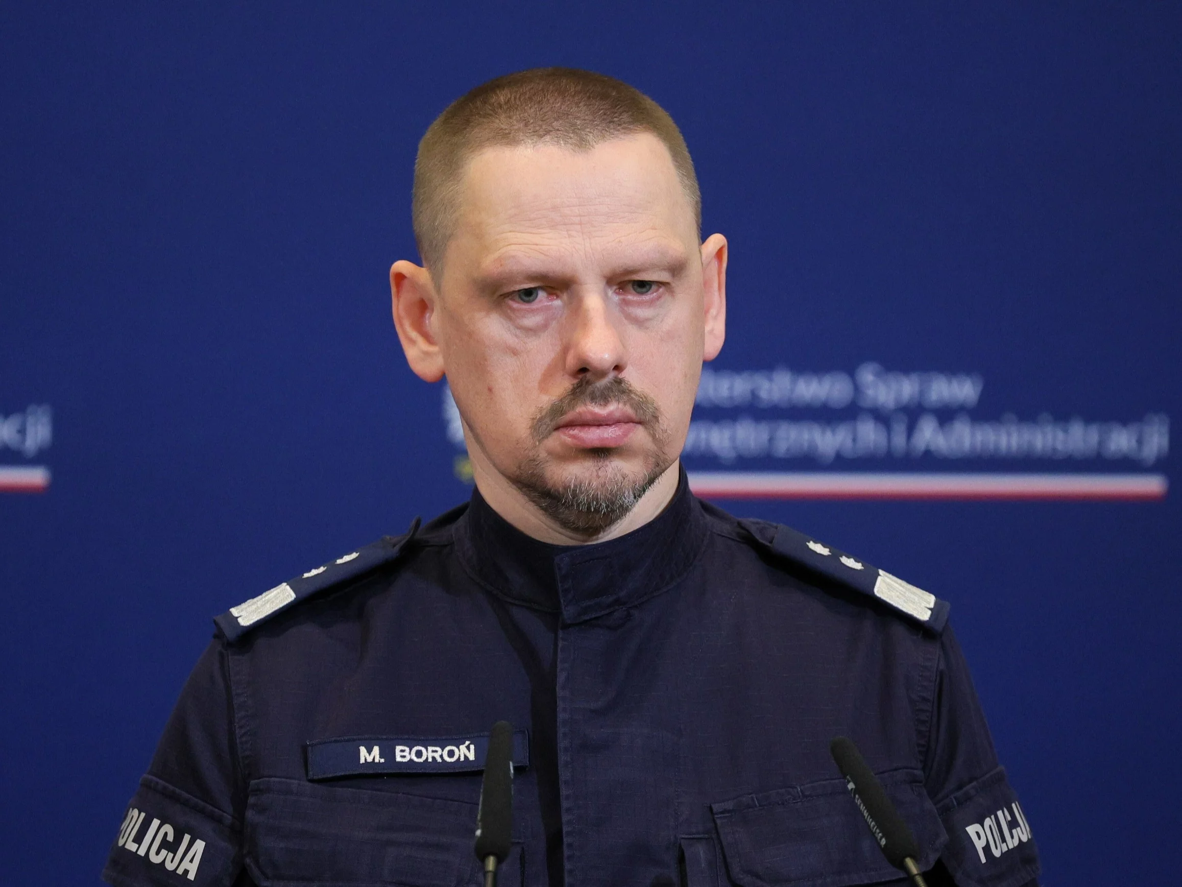 Marek Boroń, komendant główny policji
