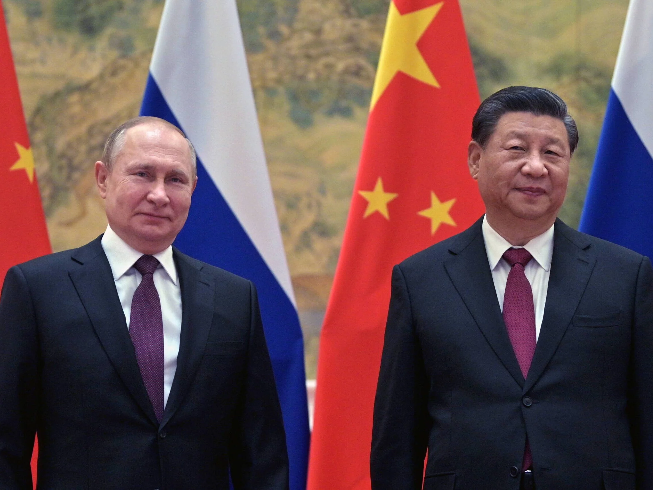 Prezydent Rosji Władimir Putin i prezydent Chin Xi Jinping