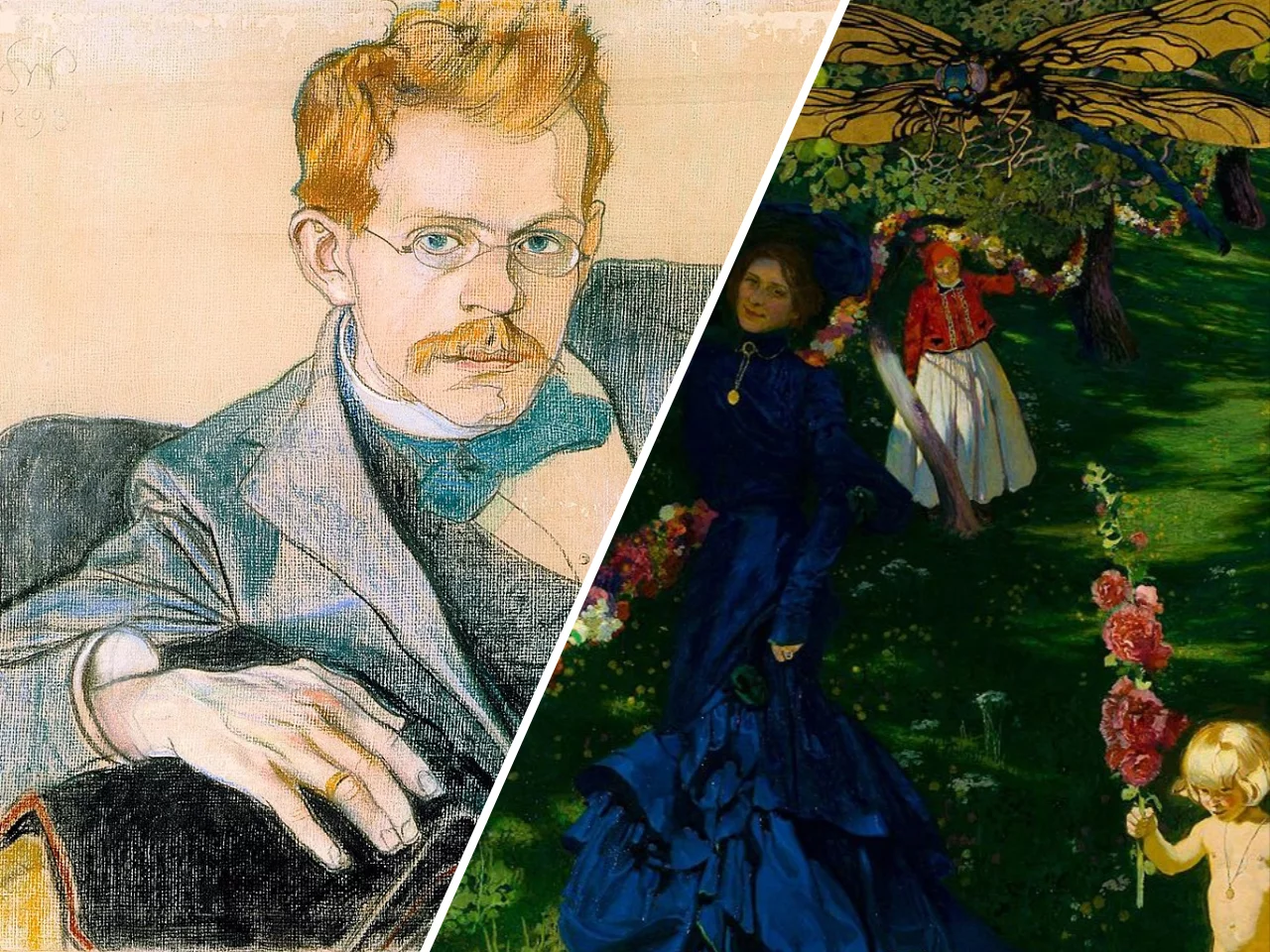 Józef Mehoffer / "Dziwny ogród" (fragment)