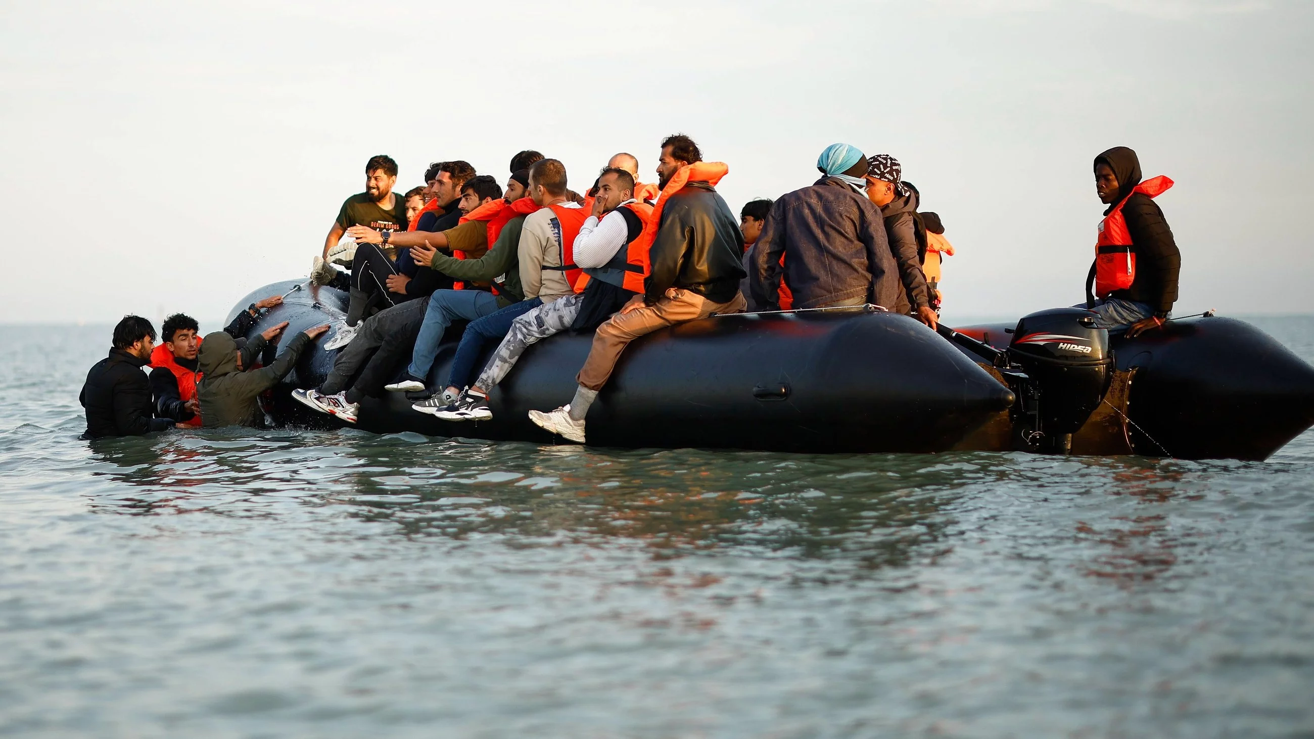 Kanał La Manche. Migranci