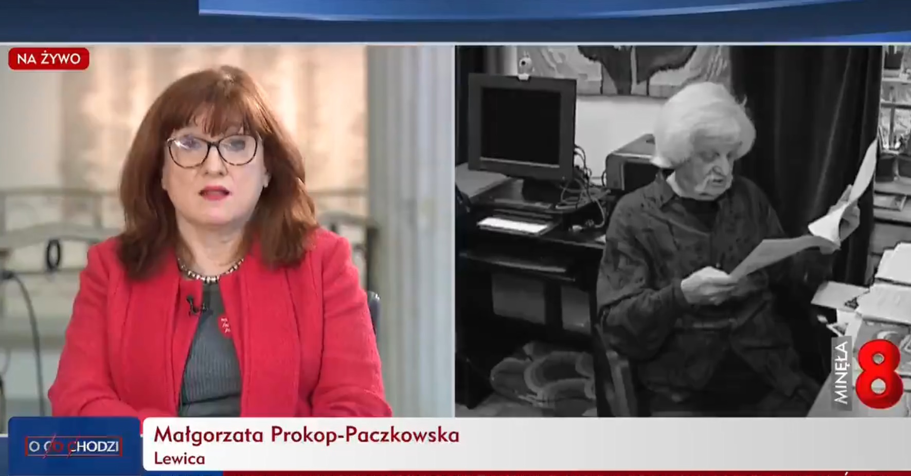 Małgorzata Prokop-Paczkowska w TVP Info