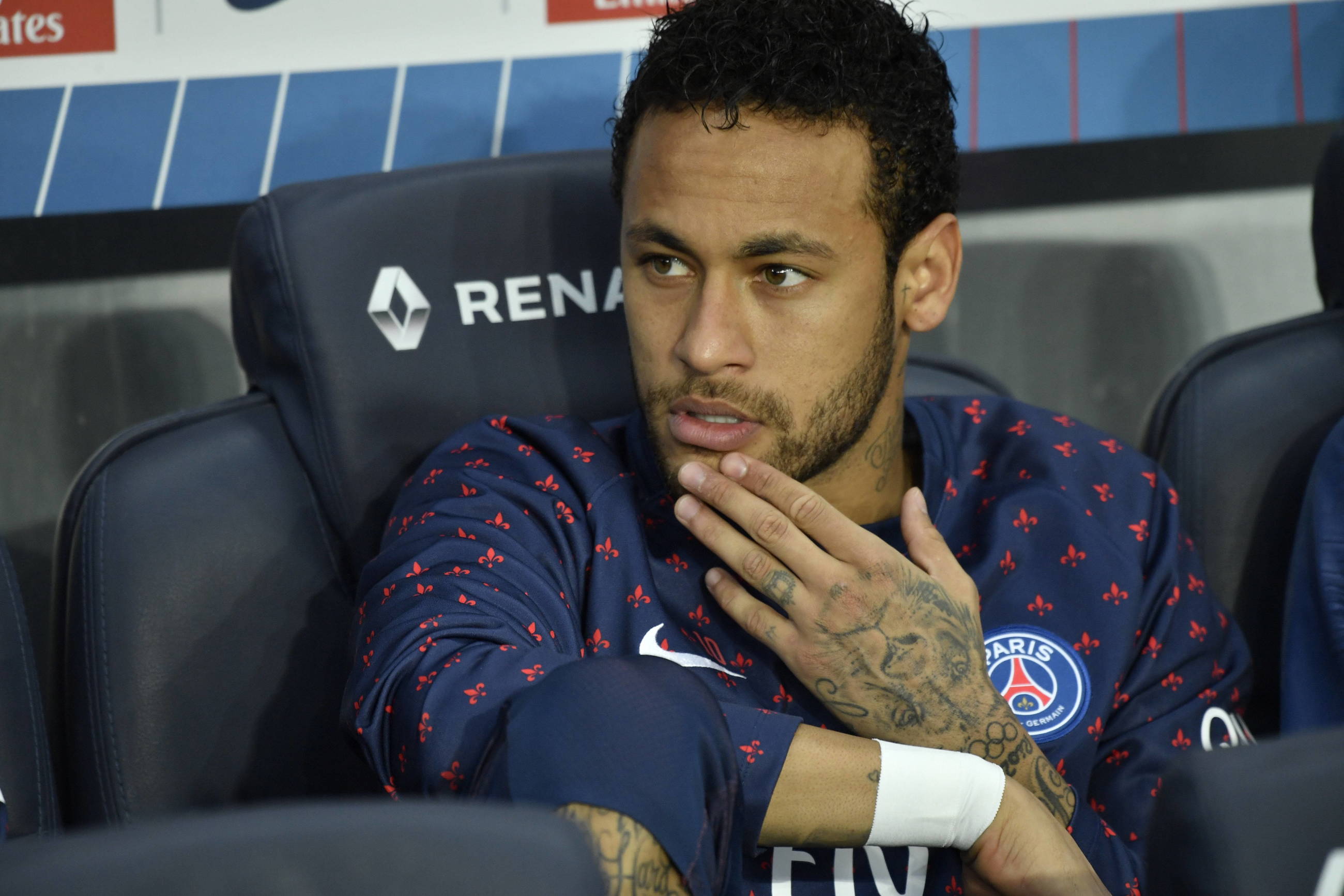 Neymar podczas meczu Paris Saint-Germain