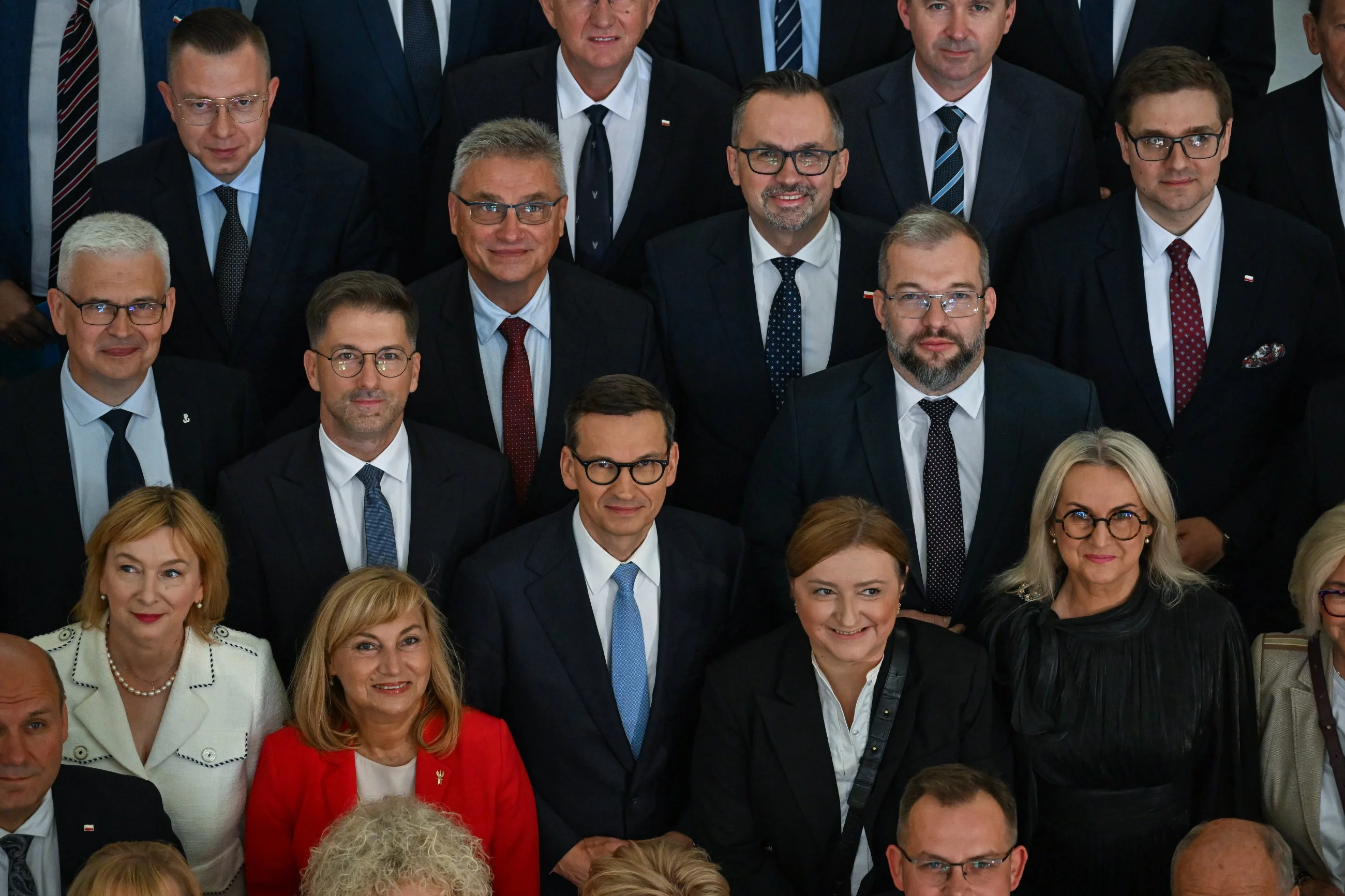 Były premier Mateusz Morawiecki i członkowie stowarzyszenia "Rozwój Plus"
