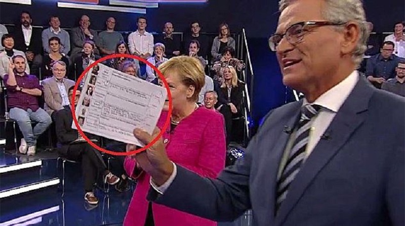 Angela Merkel w czasie programu ZDF