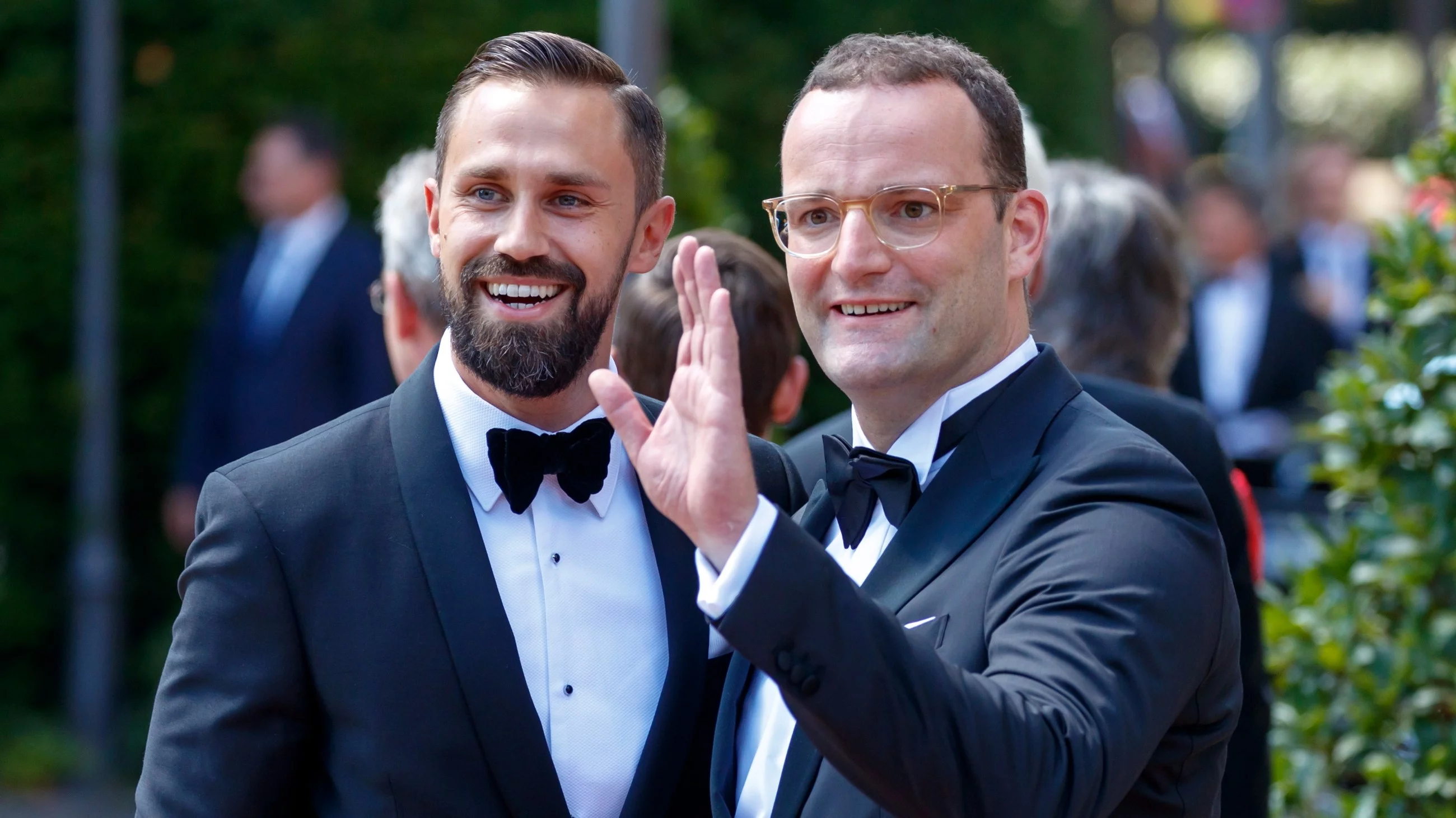 Od lewej: Daniel Funke i Jens Spahn, minister zdrowia Niemiec