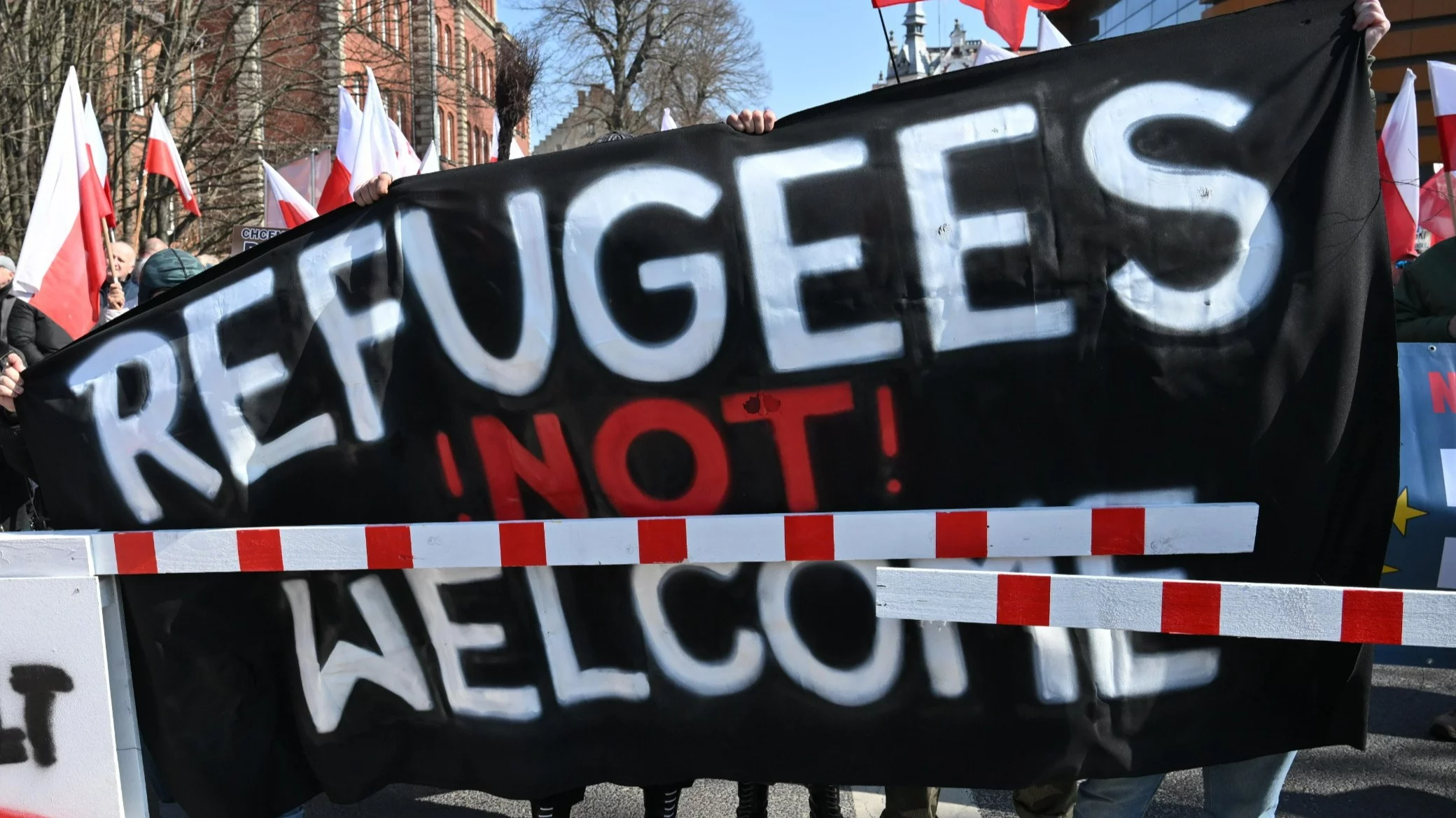 Protest na granicy polsko-niemieckiej w Zgorzelcu