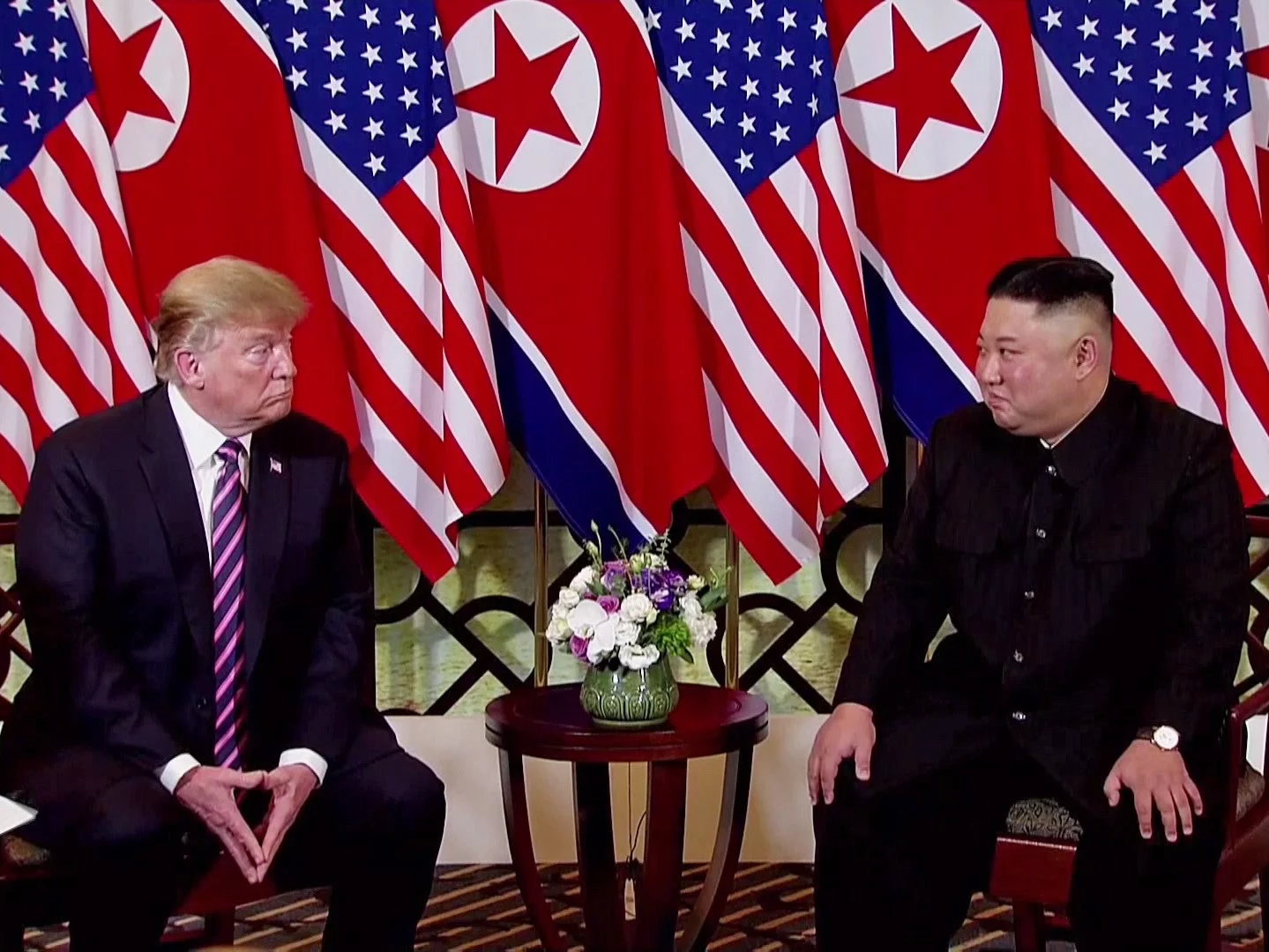 Prezydent USA Donald Trump i przywódca Korei Północnej Kim Dzong Un