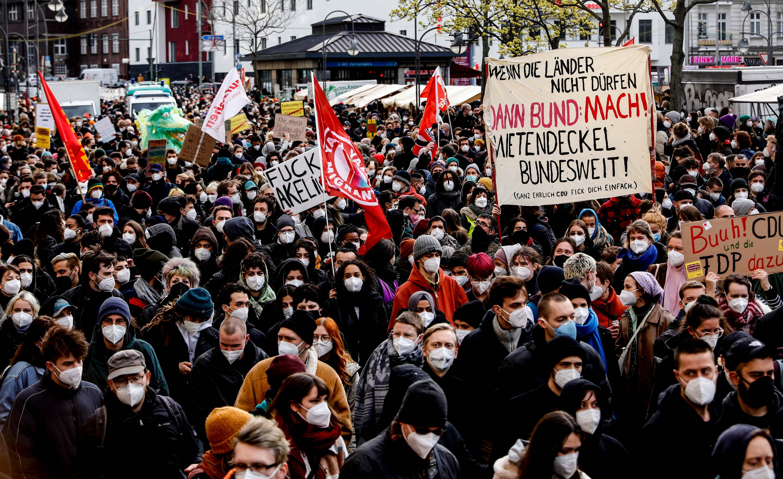 Protest na ulicach Berlina