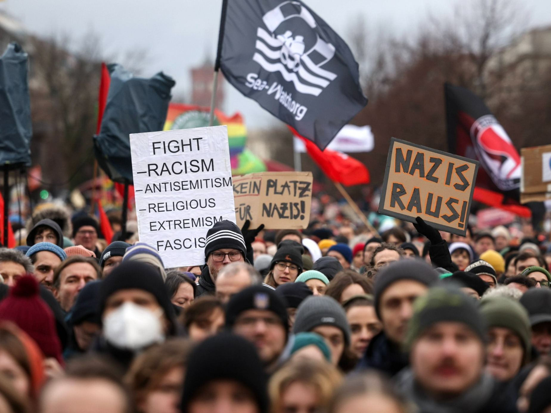 Protest przeciw AFD