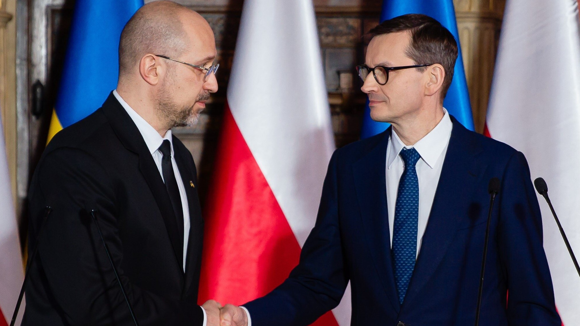 Premierzy Ukrainy i Polski, Denis Szmyhal i Mateusz Morawiecki