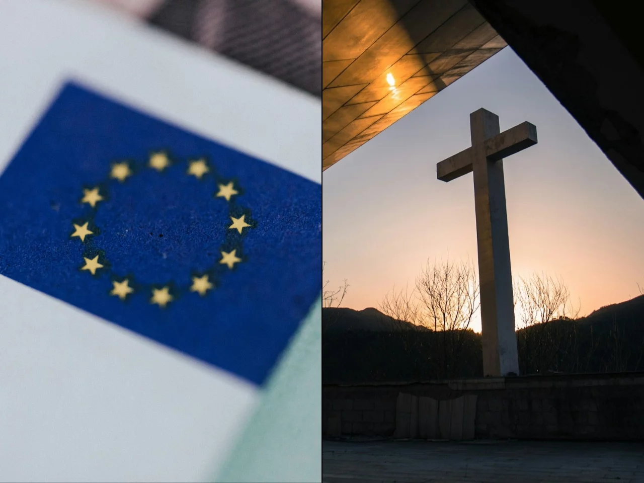 Flaga UE / Krzyż