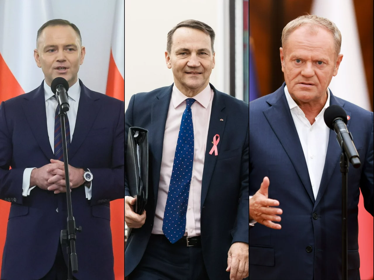 Karol Nawrocki, Radosław Sikorski, Donald Tusk