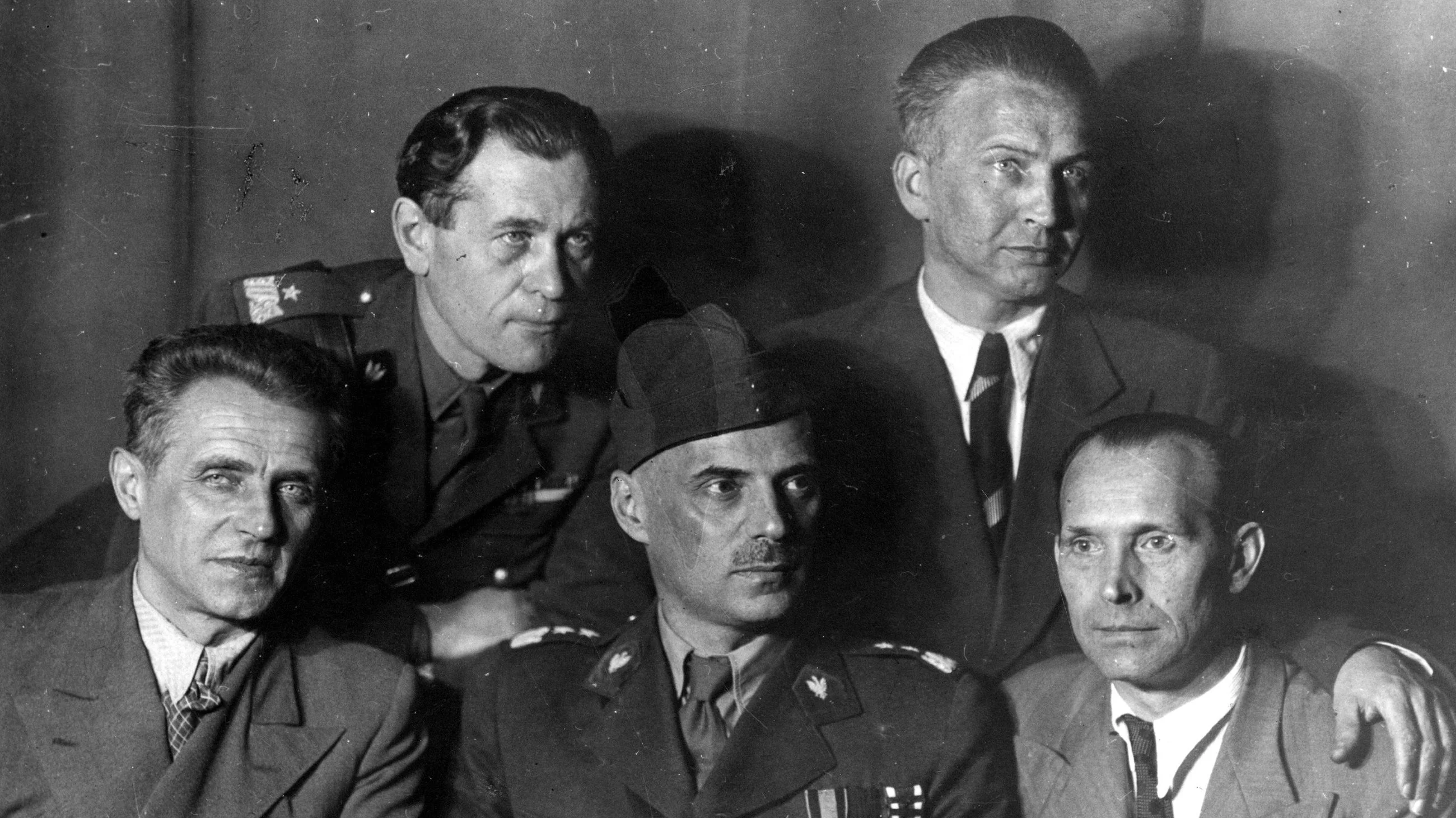 Wyżsi dowódcy Armii Polskiej w ZSRS. Od góry: Szyszko-Bohusz, Okulicki, Karaszewicz-Tokarzewski, Anders, Spiechowicz