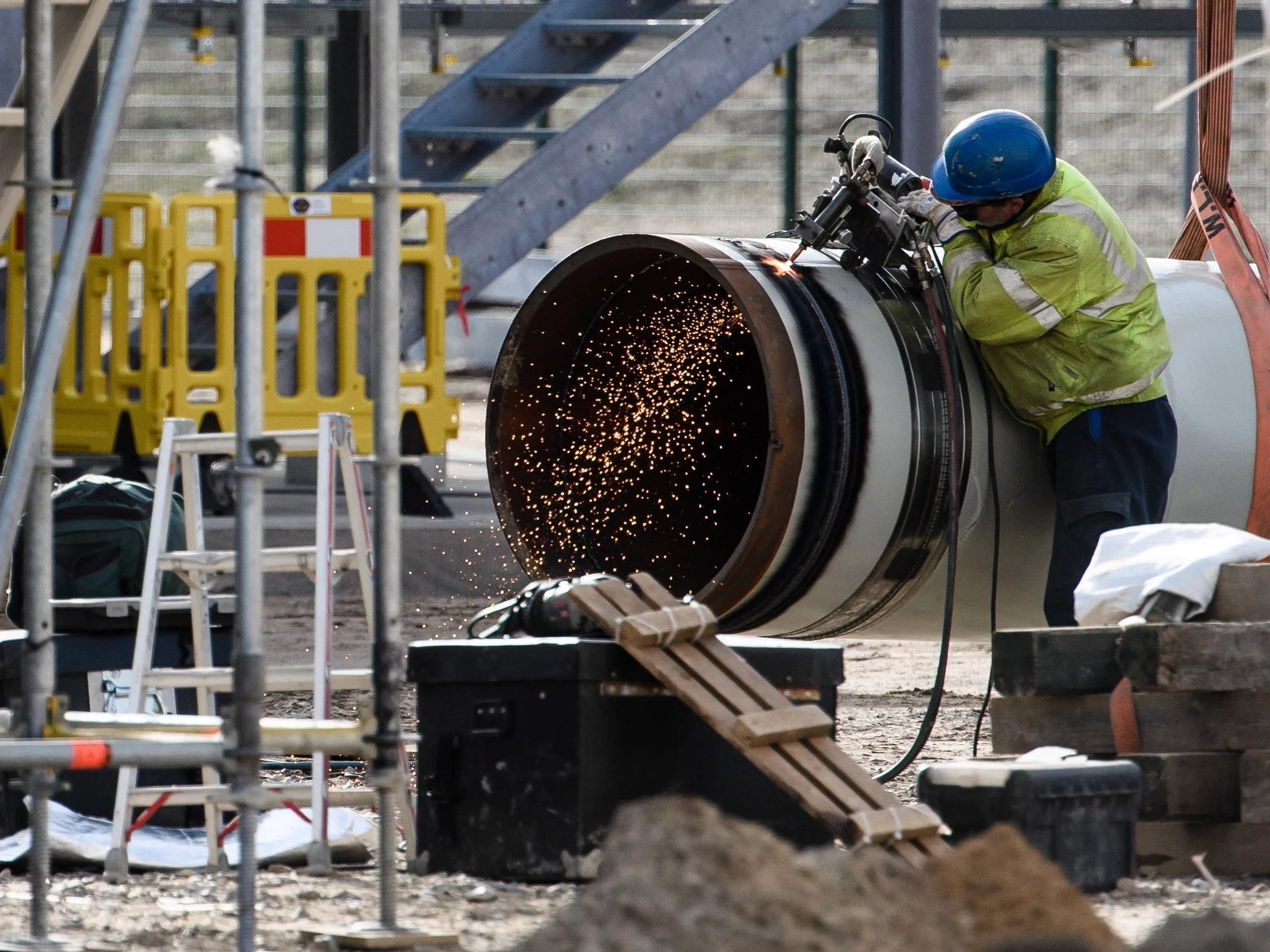Budowa gazociągu, zdjęcie ilustracyjne