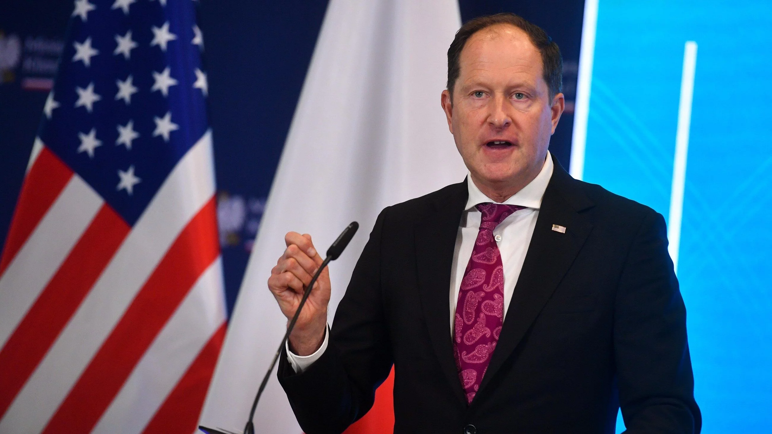 Były ambasador USA w Polsce Mark Brzezinski