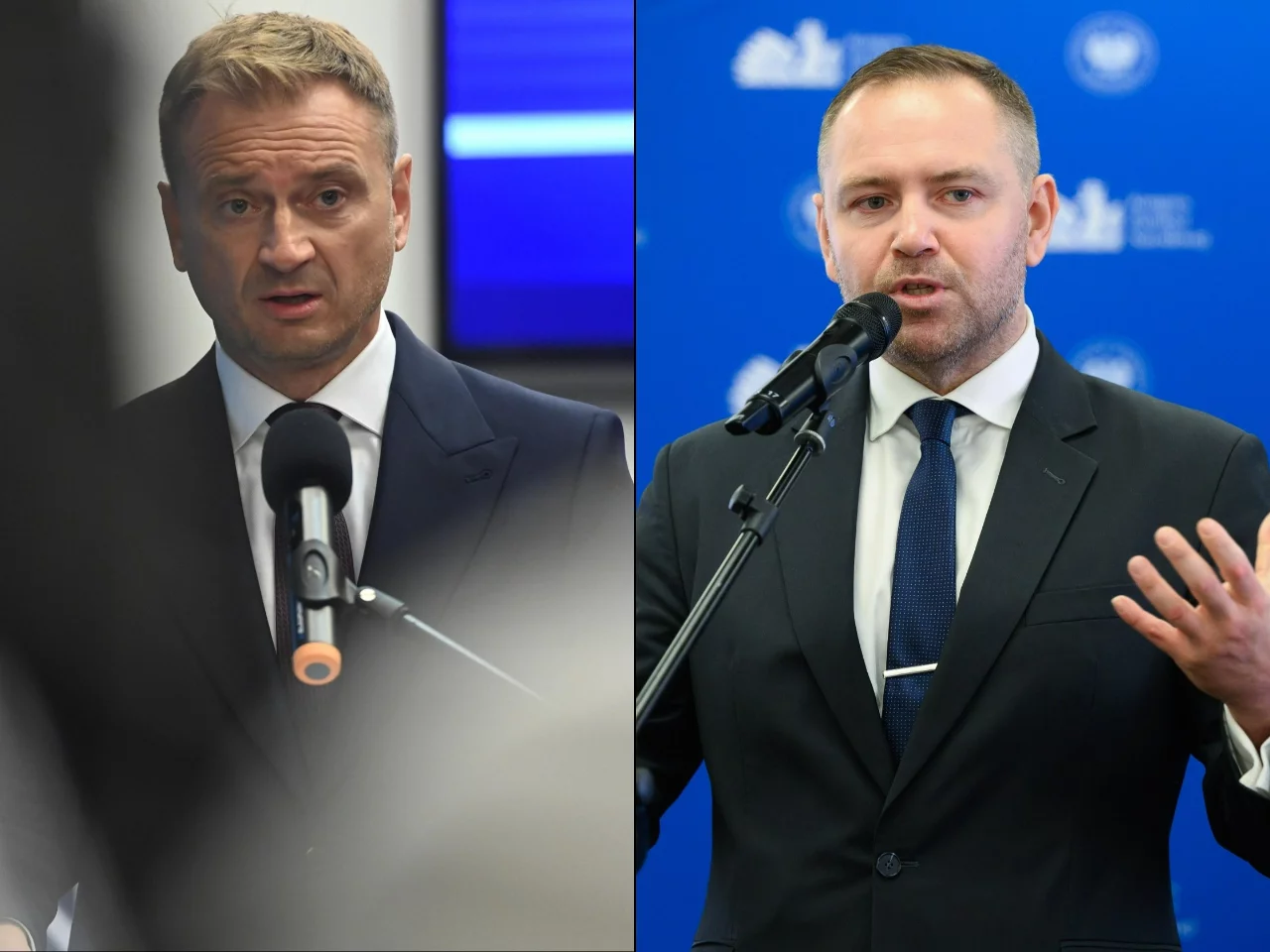 Sławomir Nitras (KO) i Karol Nawrocki (IPN)