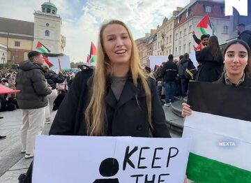 Norweżka protestująca ws. Strefy Gazy