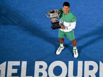 Novak Djokovic po wygranej w finale Australian Open 2021