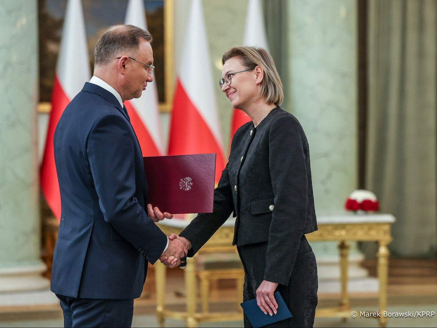 Prezydent Andrzej Duda i Adriana Porowska