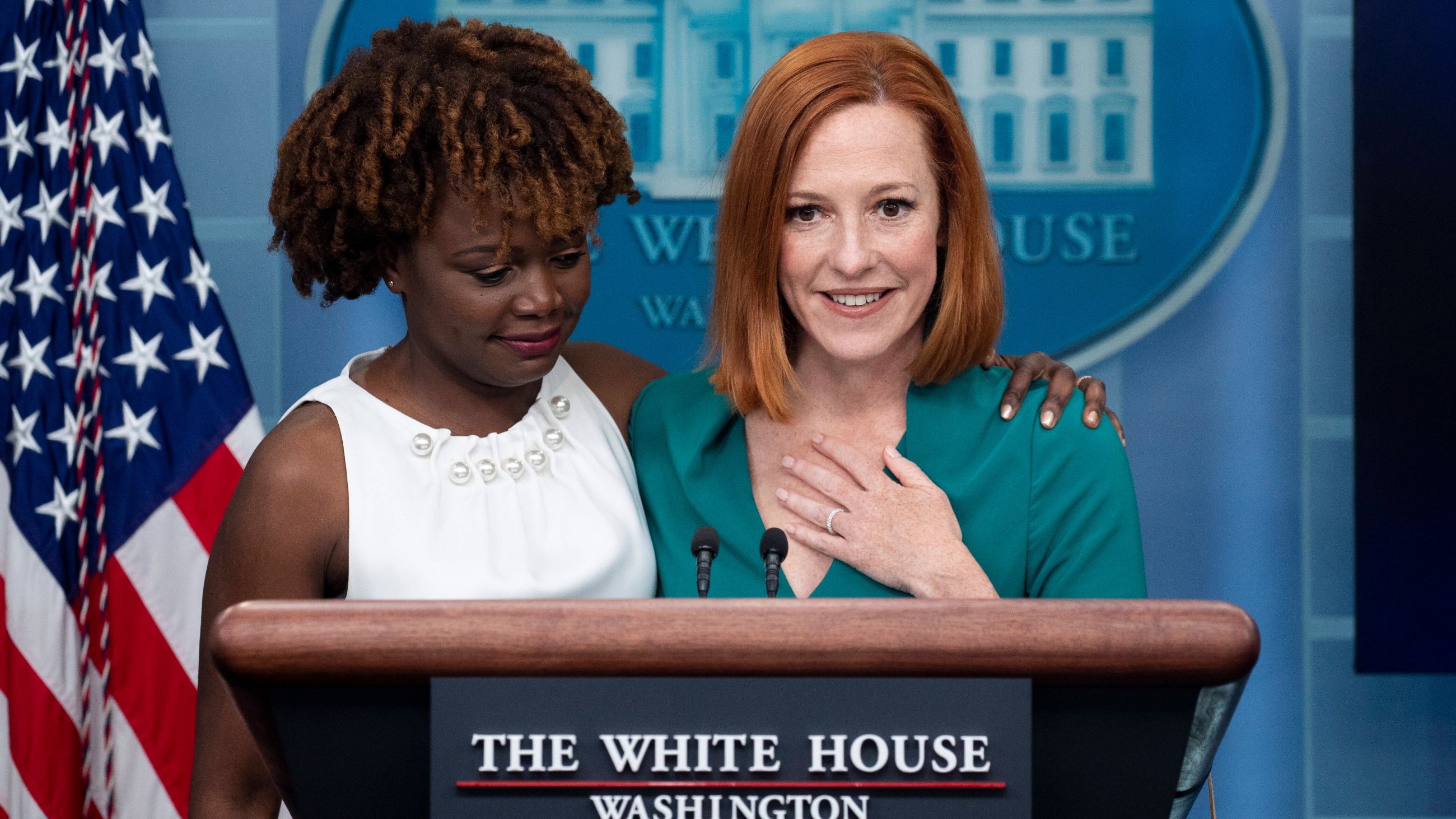 Karine Jean-Pierre i Jen Psaki