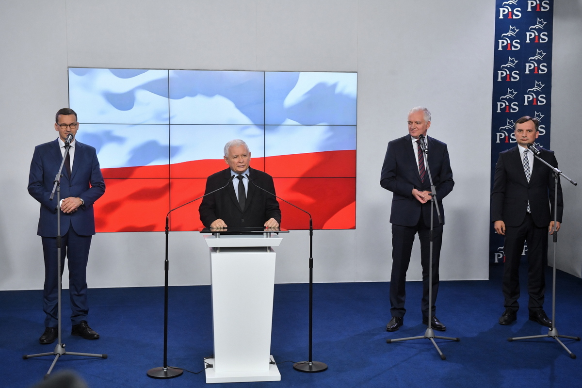 Mateusz Morawiecki, Jarosław Kaczyński, Zbigniew Ziobro, Jarosław Gowin