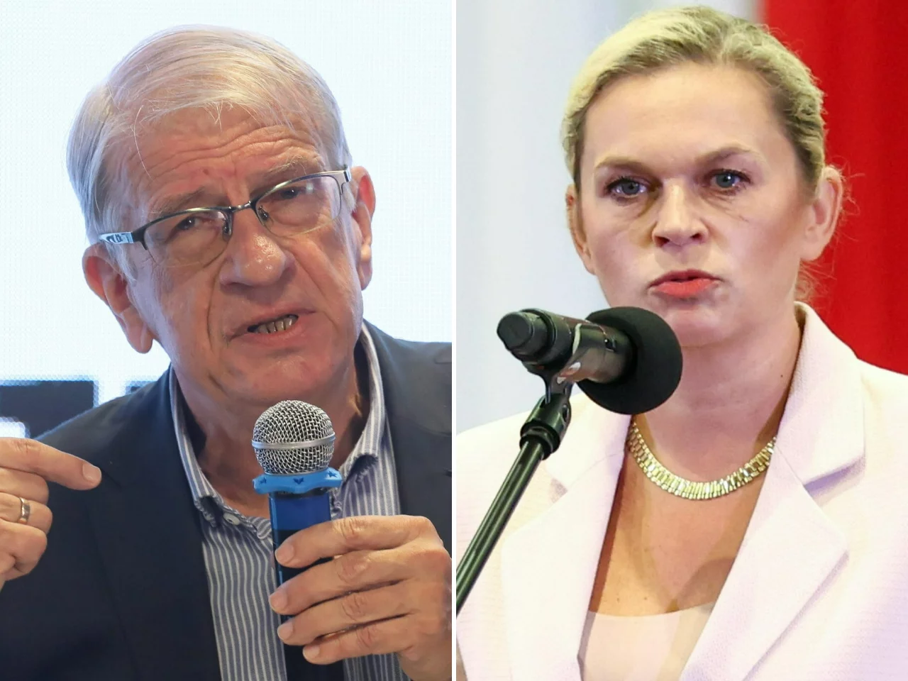 Prof. Wojciech Roszkowski / minister edukacji Barbara Nowacka