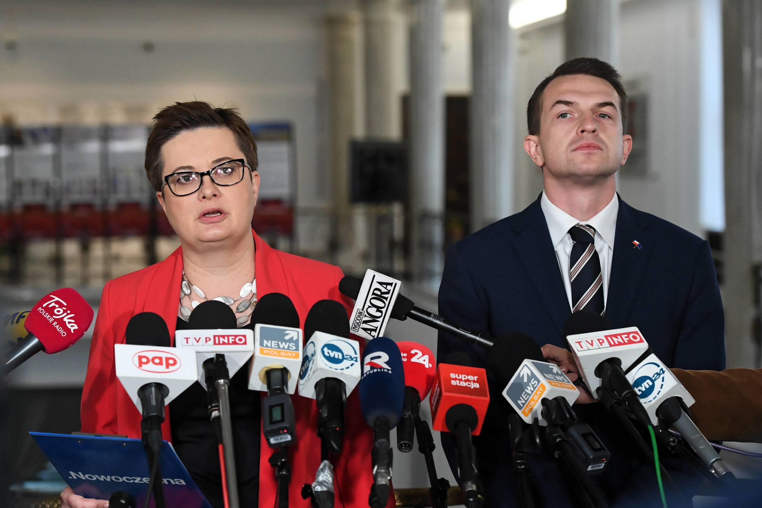 Katarzyna Lubnauer i Adam Szłapka