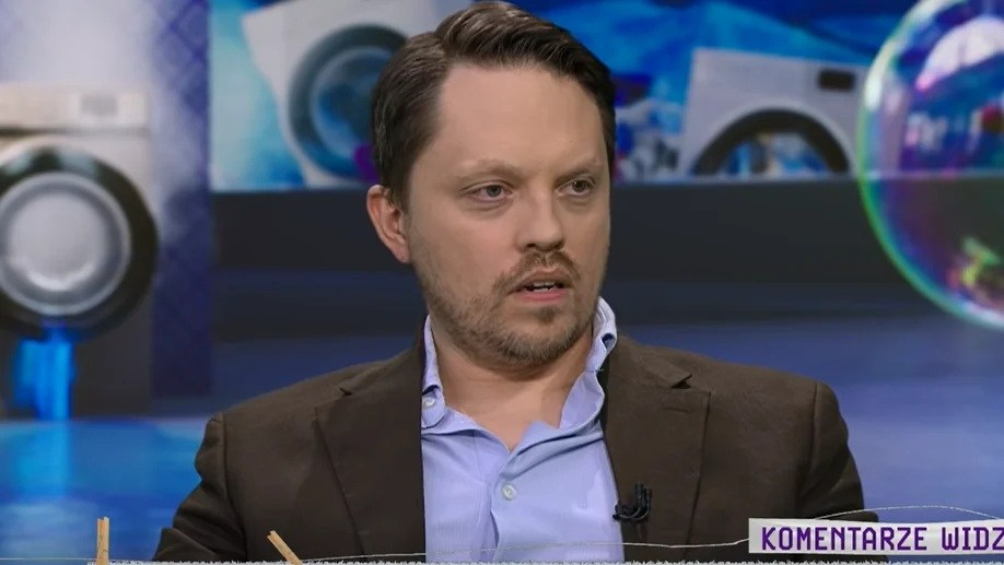 Michał Marszał w "Szkle kontaktowym" w TVN24