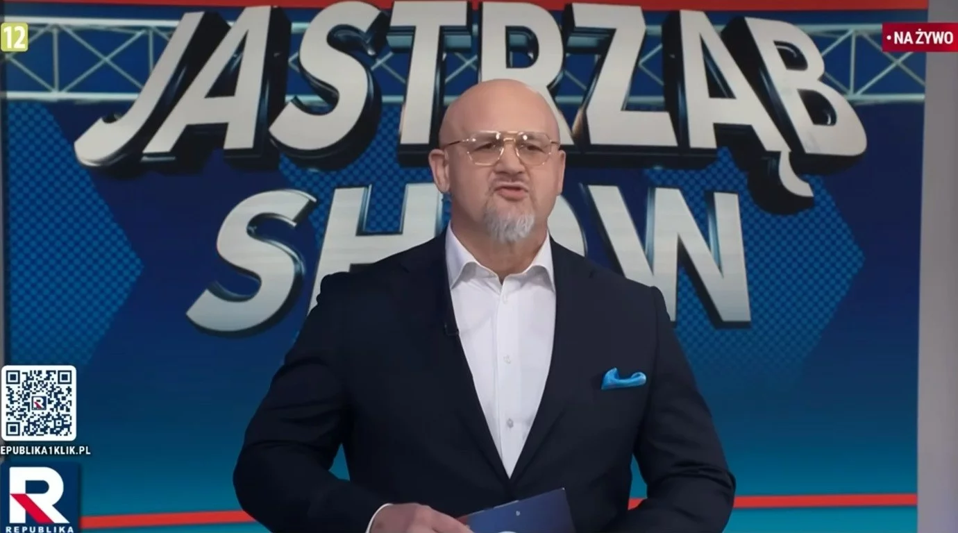 Sławomir Jastrzębowski w programie "Jastrząb show" w TV Republika