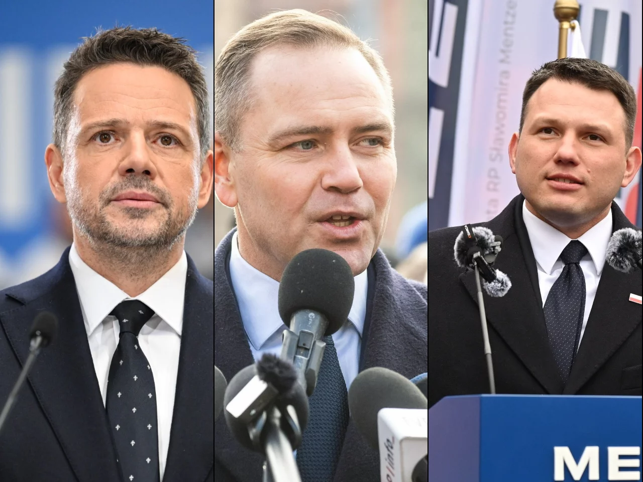 Rafał Trzaskowski / Karol Nawrocki / Sławomir Mentzen