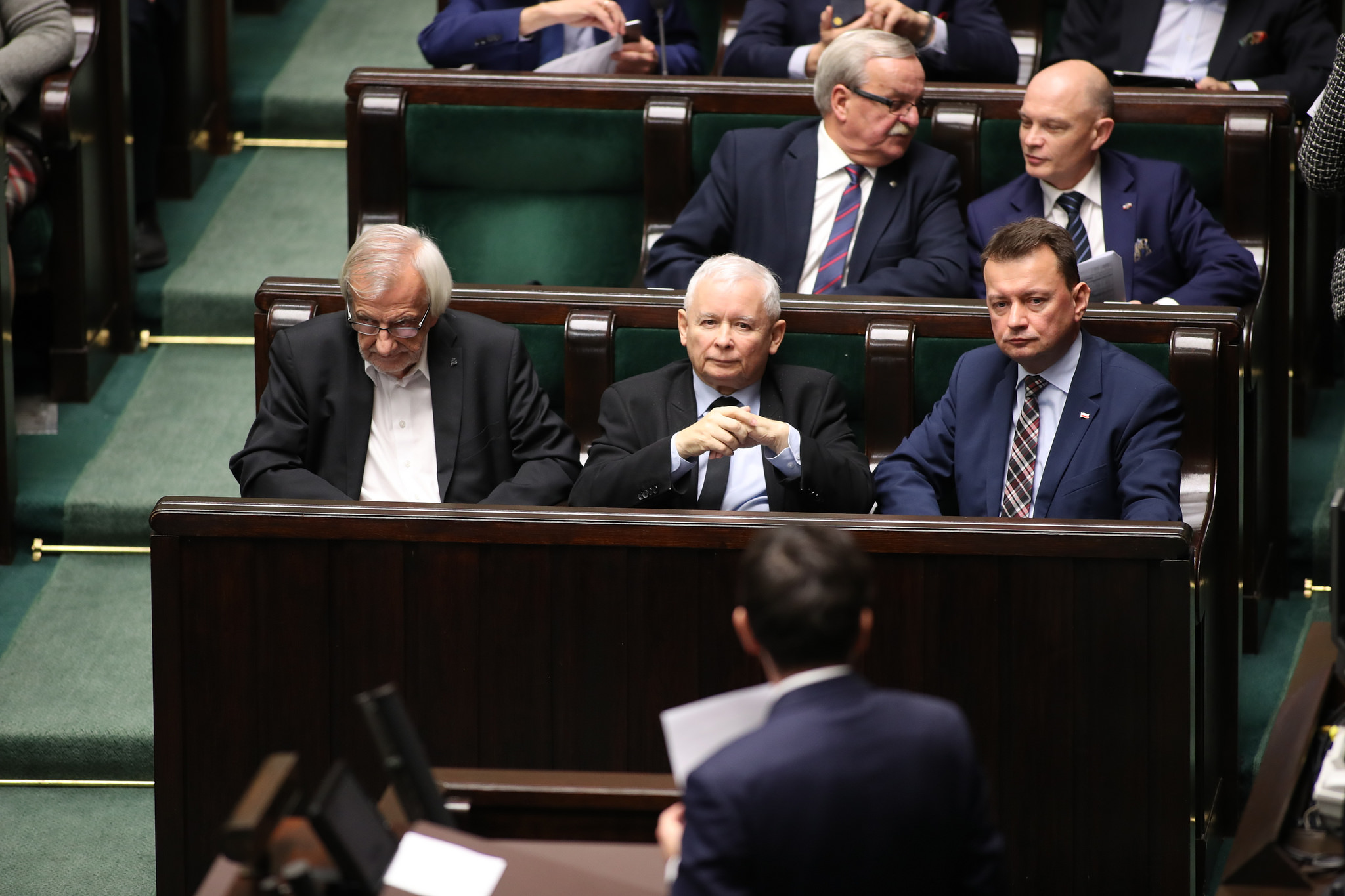 Prezes PiS Jarosław Kaczyński w Sejmie