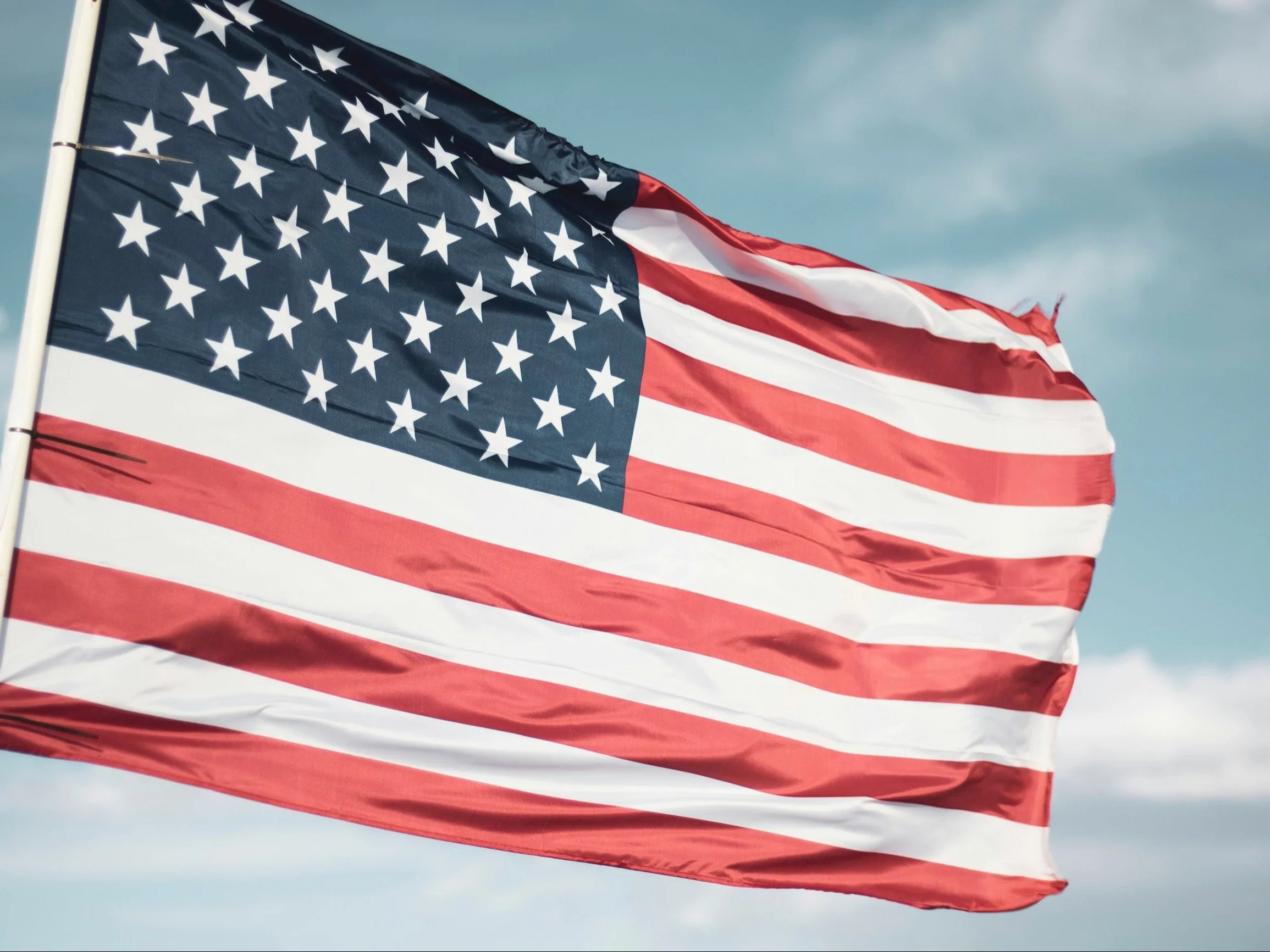 Flaga USA, zdjęcie ilustracyjne