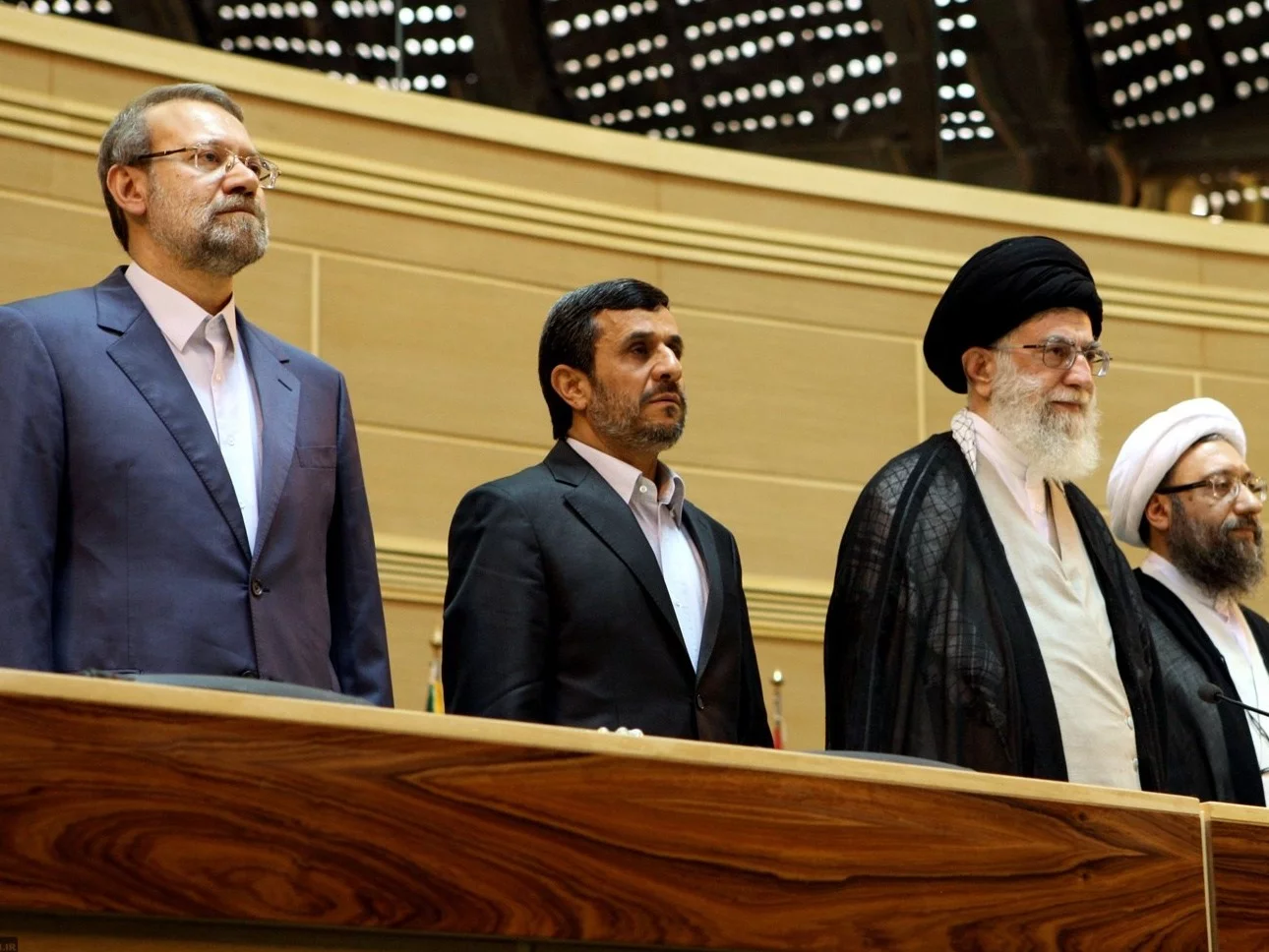 Mahmud Ahmadineżad (drugi z lewej), prezydent Iran w latach 2005-2013
