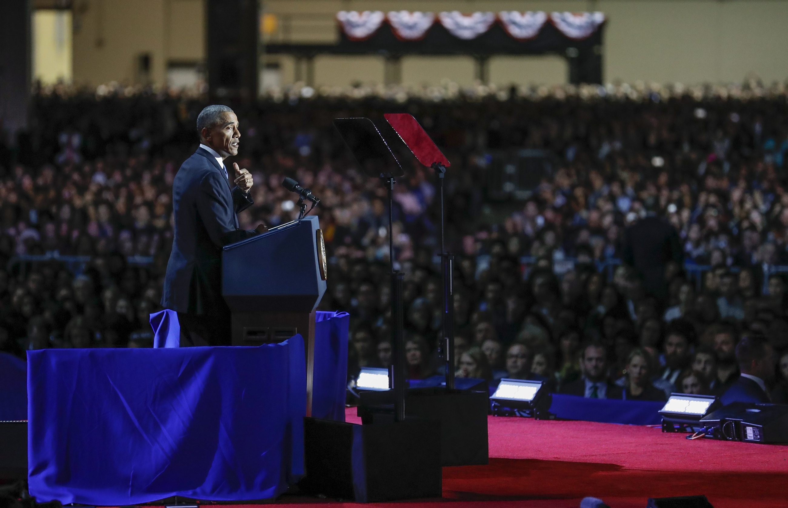 Barack Obama w McCormick Place w Chicago