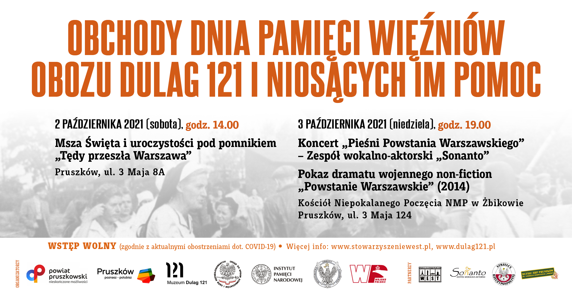 Obchody Dnia Pamięci Więźniów Obozu Dulag 121 i Niosących Im Pomoc 2-3 października 2021