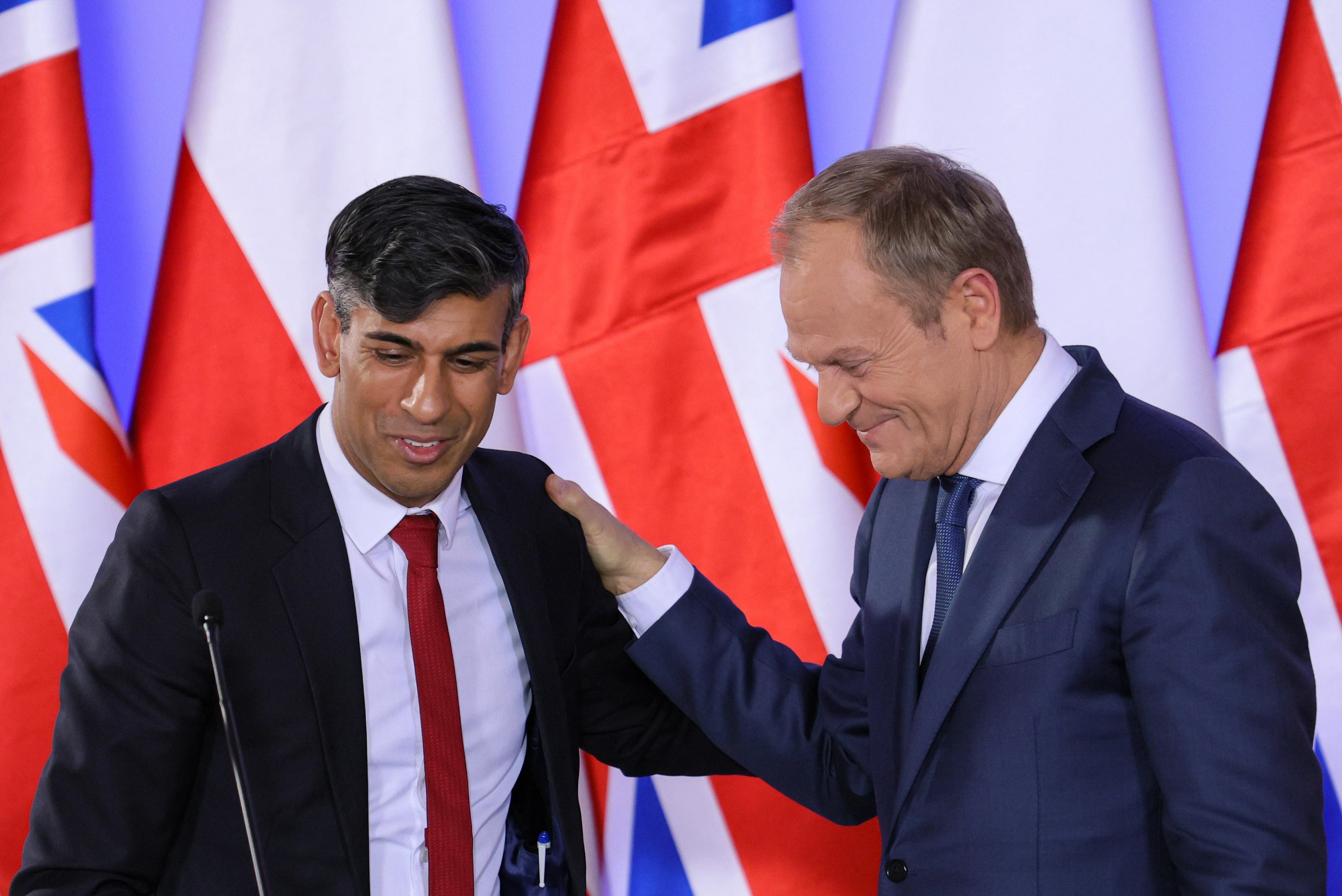 Donald Tusk i Rishi Sunak