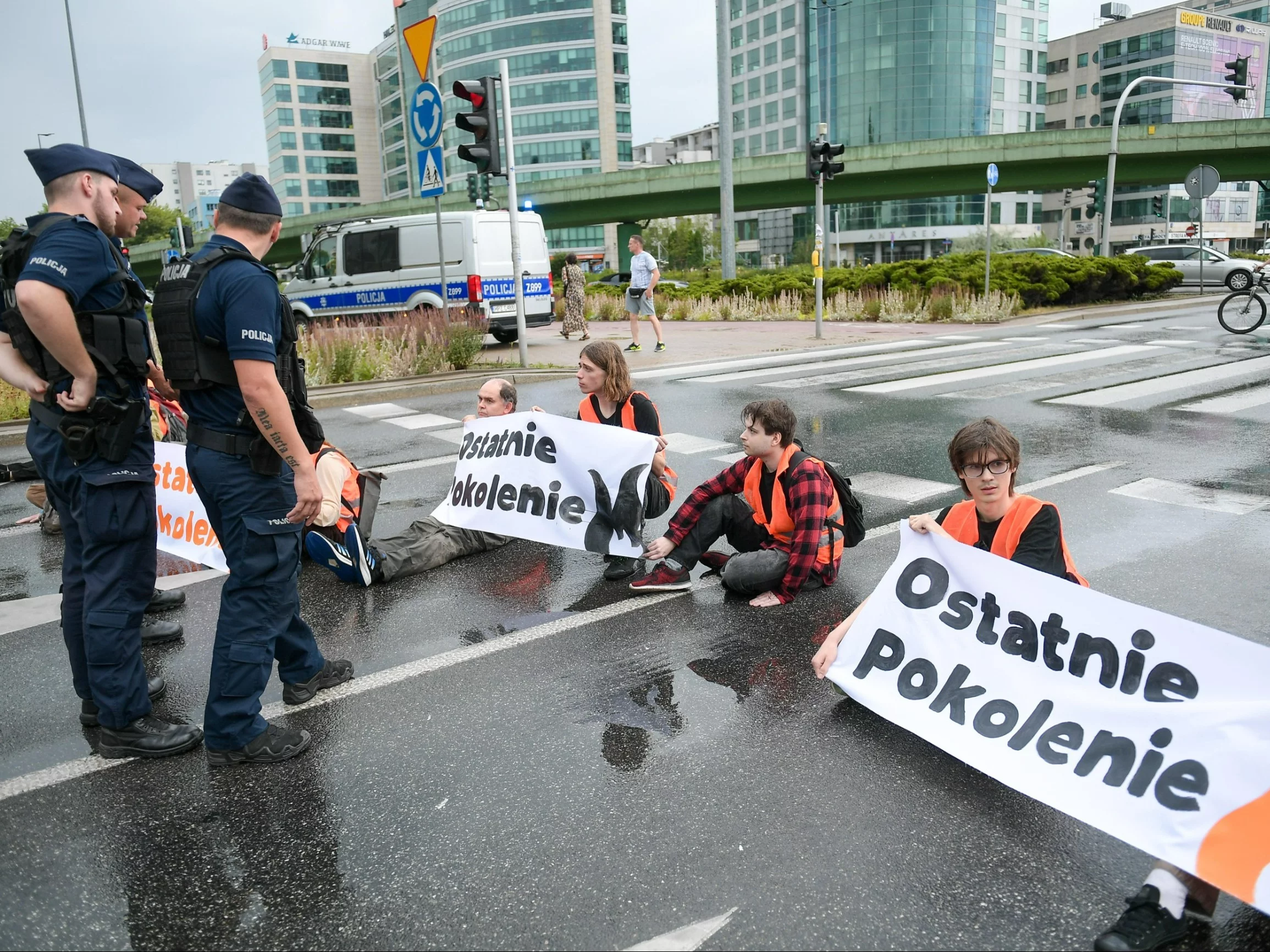 Protest Ostatniego Pokolenia w Warszawie