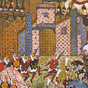 Oblężenie Rodos według manuskryptu tureckiego