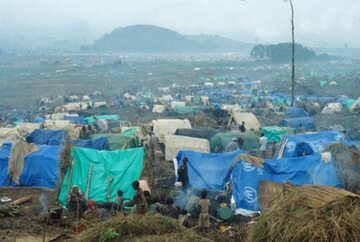 Obóz dla uchodźców z Rwandy w Zairze, 1994 rok