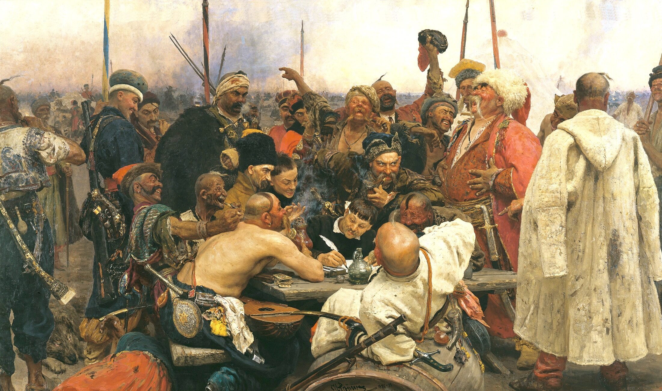 Obraz Ilji Repina "Kozacy piszą list do sułtana"